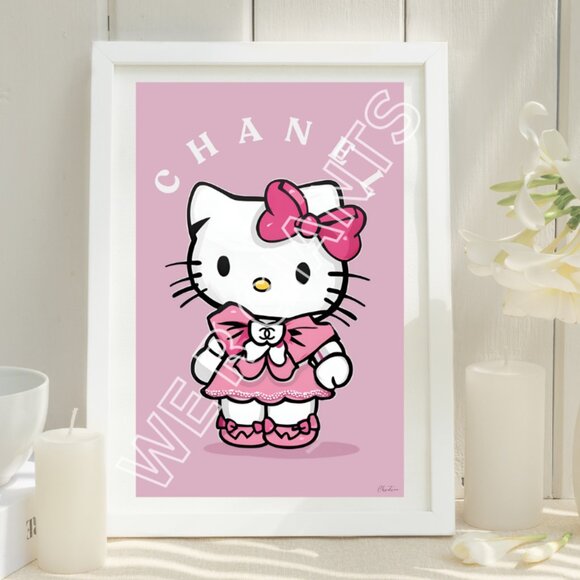 Other - Chanel x Hello Kitty Art Print 11 x 17